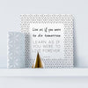 Sample shot of White Canvas and Silver Metallic Mini Prints