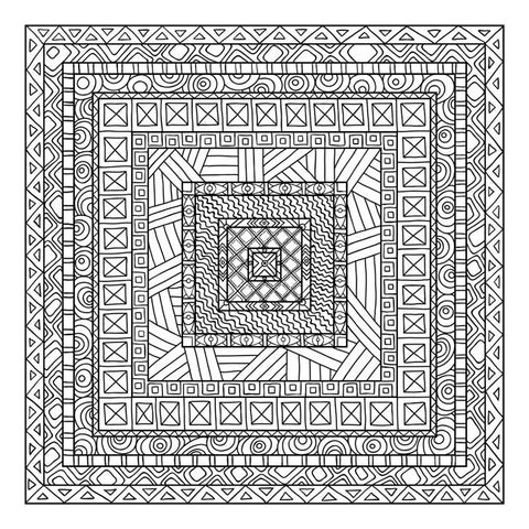 Framed Coloring Canvas Print