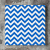 Wall art and Canvas artwork, Blue & White Chevron, Clean