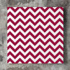 Wall art and Canvas artwork, Burgundy & White Chevron, Clean