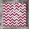 Wall art and Canvas artwork, Burgundy & White Chevron, Dirty