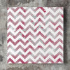 Wall art and Canvas artwork, Burgundy & White Chevron, Smog