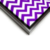 Wall art and Canvas artwork, Purple & White Chevron, Clean