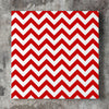 Wall art and Canvas artwork, Red & White Chevron, Clean