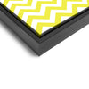 Wall art and Canvas artwork, Yellow & White Chevron, Clean