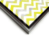 Wall art and Canvas artwork, Yellow & White Chevron, Smog