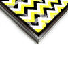 Wall art and Canvas artwork, Black, Yellow, and White Chevron, Bleach