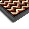 Wall art and Canvas artwork, Chocolate, Chestnut, and Beige Chevron, Bleach
