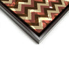 Wall art and Canvas artwork, Chocolate, Chestnut, and Beige Chevron, Bleach