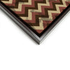 Wall art and Canvas artwork, Chocolate, Chestnut, and Beige Chevron, Stain