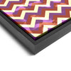 Wall art and Canvas artwork, Coral, Lavender, and Butter Chevron, Bleach