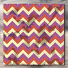 Wall art and Canvas artwork, Coral, Lavender, and Butter Chevron, Stain