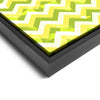Wall art and Canvas artwork, Green, Yellow, and Mint Chevron, Bleach
