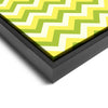 Wall art and Canvas artwork, Green, Yellow, and Mint Chevron, Clean
