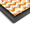Wall art and Canvas artwork, Pumpkin, Beige, and White Chevron, Bleach
