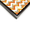 Wall art and Canvas artwork, Pumpkin, Beige, and White Chevron, Bleach
