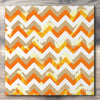 Wall art and Canvas artwork, Pumpkin, Beige, and White Chevron, Bleach