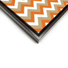 Wall art and Canvas artwork, Pumpkin, Beige, and White Chevron, Clean