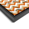 Wall art and Canvas artwork, Pumpkin, Beige, and White Chevron, Stain