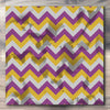 Wall art and Canvas artwork, Plum, Gold, and Silver Chevron, Stain