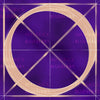 Canvas artwork monogram wall art letter O purple
