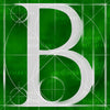 Canvas artwork monogram wall art letter B green & white