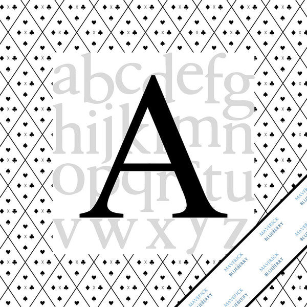 Letter A Monogram Print