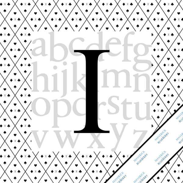 Letter I Monogram Print