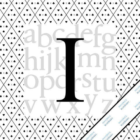 Letter I Monogram Print