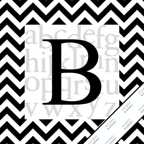 Letter B Monogram Print