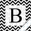 Letter B Monogram Print