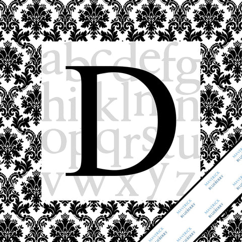 Letter D Monogram Print