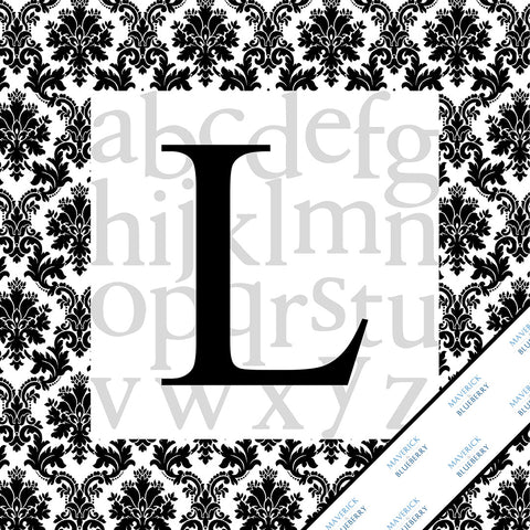 Letter L Monogram Print