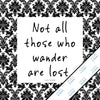 Inspirational & motivational silver metallic print with decorative border
