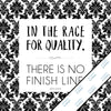 Inspirational & motivational silver metallic print with decorative border
