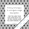 Inspirational & motivational white canvas Mini Print with decorative border