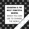Inspirational & motivational silver metallic print with decorative border
