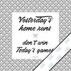Inspirational & motivational silver metallic print with decorative border
