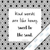 Inspirational & motivational white canvas Mini Print with decorative border