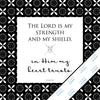 Inspirational & motivational white canvas Mini Print with decorative border