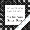 Inspirational & motivational silver metallic print with decorative border