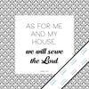 Inspirational & motivational white canvas Mini Print with decorative border