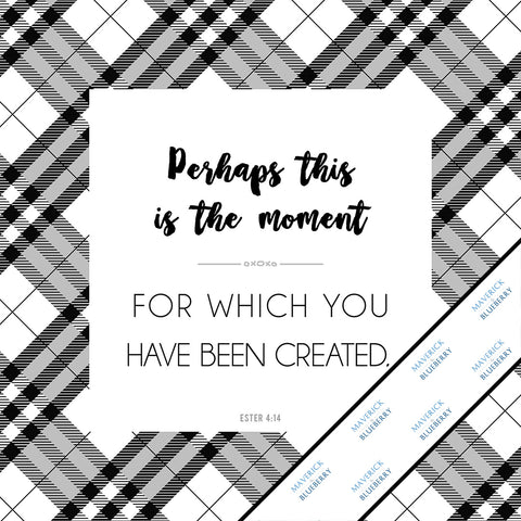Inspirational & motivational white canvas Mini Print with decorative border