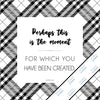 Inspirational & motivational white canvas Mini Print with decorative border