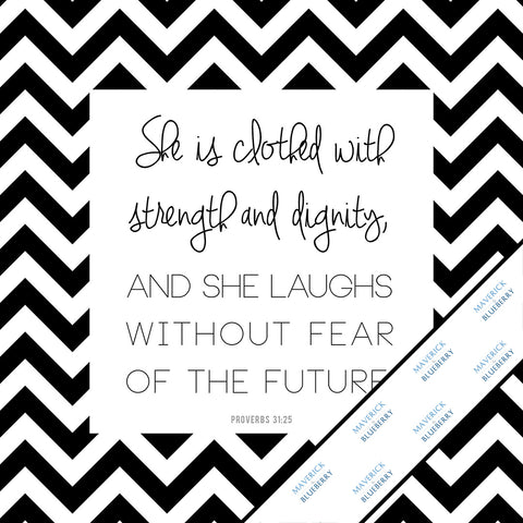 Inspirational & motivational white canvas Mini Print with decorative border