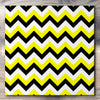 Wall art and Canvas artwork, Black, Yellow, and White Chevron, Clean