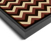 Wall art and Canvas artwork, Chocolate, Chestnut, and Beige Chevron, Clean