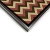 Wall art and Canvas artwork, Chocolate, Chestnut, and Beige Chevron, Clean