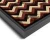 Wall art and Canvas artwork, Chocolate, Chestnut, and Beige Chevron, Stain