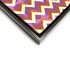 Wall art and Canvas artwork, Coral, Lavender, and Butter Chevron, Bleach
